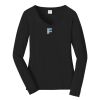 Ladies Long Sleeve Fan Favorite V Neck Tee Thumbnail