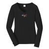 Ladies Long Sleeve Fan Favorite V Neck Tee Thumbnail