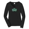 Ladies Long Sleeve Fan Favorite V Neck Tee Thumbnail