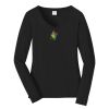 Ladies Long Sleeve Fan Favorite V Neck Tee Thumbnail