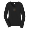 Ladies Long Sleeve Fan Favorite V Neck Tee Thumbnail