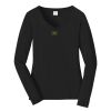 Ladies Long Sleeve Fan Favorite V Neck Tee Thumbnail