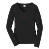 Ladies Long Sleeve Fan Favorite V Neck Tee Thumbnail