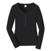 Ladies Long Sleeve Fan Favorite V Neck Tee Thumbnail