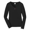 Ladies Long Sleeve Fan Favorite V Neck Tee Thumbnail