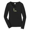 Ladies Long Sleeve Fan Favorite V Neck Tee Thumbnail