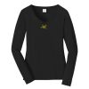 Ladies Long Sleeve Fan Favorite V Neck Tee Thumbnail