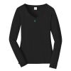 Ladies Long Sleeve Fan Favorite V Neck Tee Thumbnail