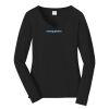 Ladies Long Sleeve Fan Favorite V Neck Tee Thumbnail