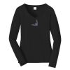 Ladies Long Sleeve Fan Favorite V Neck Tee Thumbnail