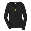 Ladies Long Sleeve Fan Favorite V Neck Tee Thumbnail