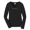 Ladies Long Sleeve Fan Favorite V Neck Tee Thumbnail