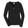 Ladies Long Sleeve Fan Favorite V Neck Tee Thumbnail