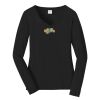 Ladies Long Sleeve Fan Favorite V Neck Tee Thumbnail