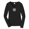 Ladies Long Sleeve Fan Favorite V Neck Tee Thumbnail