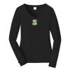 Ladies Long Sleeve Fan Favorite V Neck Tee Thumbnail