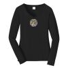 Ladies Long Sleeve Fan Favorite V Neck Tee Thumbnail