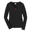 Ladies Long Sleeve Fan Favorite V Neck Tee Thumbnail