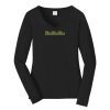 Ladies Long Sleeve Fan Favorite V Neck Tee Thumbnail