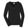 Ladies Long Sleeve Fan Favorite V Neck Tee Thumbnail