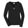 Ladies Long Sleeve Fan Favorite V Neck Tee Thumbnail