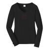 Ladies Long Sleeve Fan Favorite V Neck Tee Thumbnail