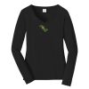 Ladies Long Sleeve Fan Favorite V Neck Tee Thumbnail