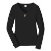 Ladies Long Sleeve Fan Favorite V Neck Tee Thumbnail