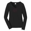 Ladies Long Sleeve Fan Favorite V Neck Tee Thumbnail