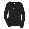 Ladies Long Sleeve Fan Favorite V Neck Tee Thumbnail