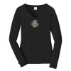 Ladies Long Sleeve Fan Favorite V Neck Tee Thumbnail