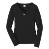 Ladies Long Sleeve Fan Favorite V Neck Tee Thumbnail