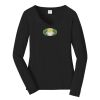 Ladies Long Sleeve Fan Favorite V Neck Tee Thumbnail