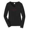 Ladies Long Sleeve Fan Favorite V Neck Tee Thumbnail