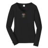 Ladies Long Sleeve Fan Favorite V Neck Tee Thumbnail