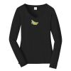 Ladies Long Sleeve Fan Favorite V Neck Tee Thumbnail
