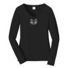 Ladies Long Sleeve Fan Favorite V Neck Tee Thumbnail