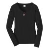Ladies Long Sleeve Fan Favorite V Neck Tee Thumbnail