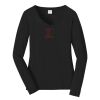 Ladies Long Sleeve Fan Favorite V Neck Tee Thumbnail