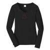Ladies Long Sleeve Fan Favorite V Neck Tee Thumbnail