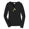 Ladies Long Sleeve Fan Favorite V Neck Tee Thumbnail