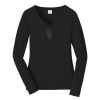 Ladies Long Sleeve Fan Favorite V Neck Tee Thumbnail
