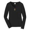 Ladies Long Sleeve Fan Favorite V Neck Tee Thumbnail