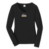 Ladies Long Sleeve Fan Favorite V Neck Tee Thumbnail