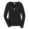 Ladies Long Sleeve Fan Favorite V Neck Tee Thumbnail