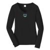 Ladies Long Sleeve Fan Favorite V Neck Tee Thumbnail