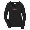 Ladies Long Sleeve Fan Favorite V Neck Tee Thumbnail