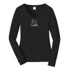 Ladies Long Sleeve Fan Favorite V Neck Tee Thumbnail