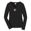 Ladies Long Sleeve Fan Favorite V Neck Tee Thumbnail