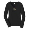 Ladies Long Sleeve Fan Favorite V Neck Tee Thumbnail